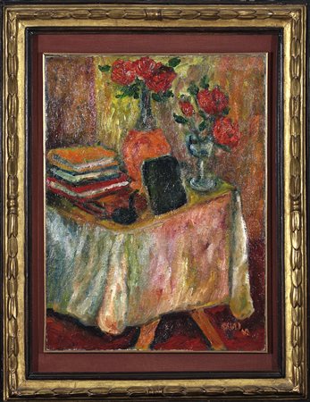 Piero Gauli, Natura morta sulla tavola, 1942