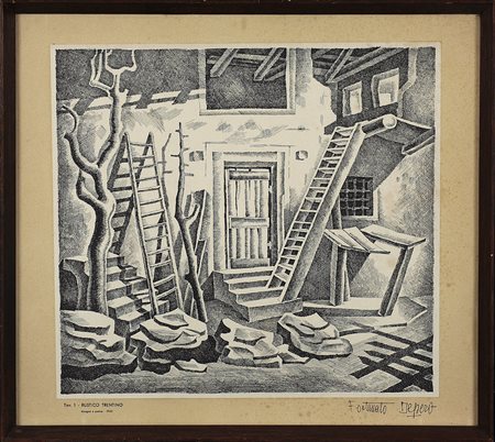 Fortunato Depero, Tav.1, Rustico trentino, 1942