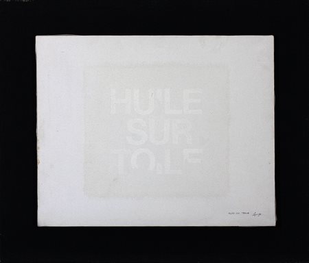 Arrigo Lora Totino, Huile sur toile, 1990