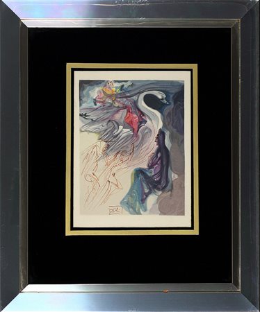 Salvador Dalì, Paradiso, Tav. XIX, Nel Cielo di Giove