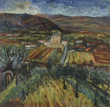 DIPINTO PAESAGGIO DI ANTONIETTA RAPHAEL MAFAI