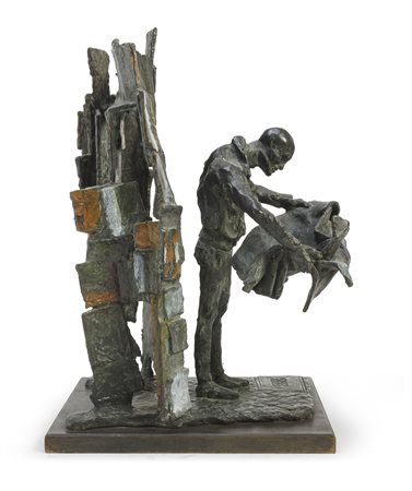 BRONZO L'EDICOLA DI RENATO GUTTUSO