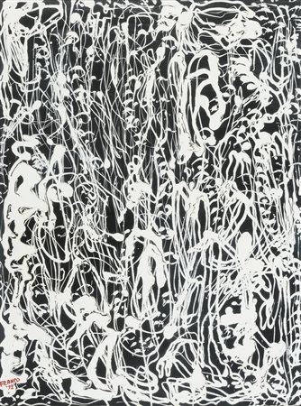 DIPINTO ASTRATTO, F.TO SIRON FRANCO 1972