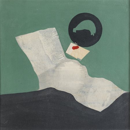 DIPINTO LA PIETRA ETRUSCA DI SERGIO DANGELO