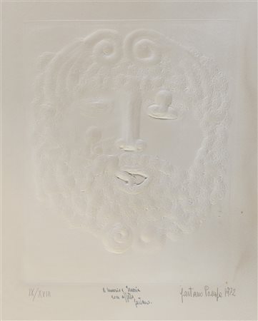 CALCOGRAFIA VOLTO DI GAETANO POMPA