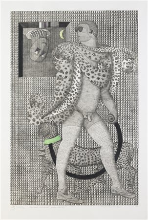 LITOGRAFIA IMPERATORE COMMODO DI GAETANO POMPA