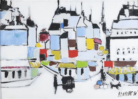 DIPINTO PARIGI DI SANTE MONACHESI, 1960