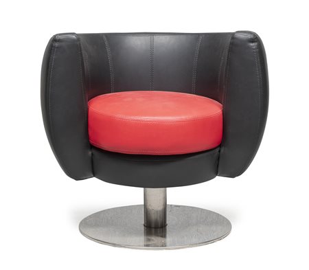 POLTRONA IN ECOPELLE, DESIGN ALIDA CAPPELLINI E GIOVANNI LICHERI