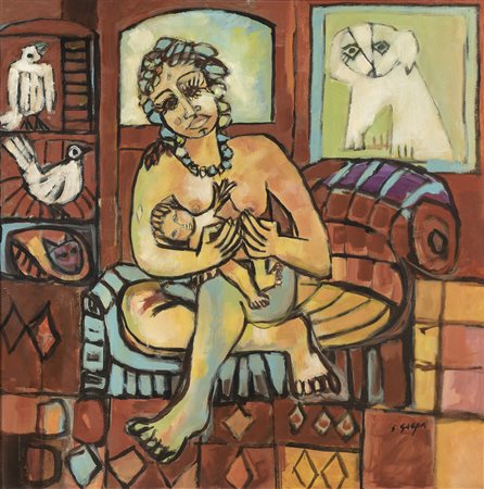 DIPINTO MATERNITÁ DI SALVINO GASPA