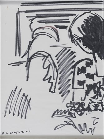 COPPIA DI DISEGNI DI ELIANO FANTUZZI