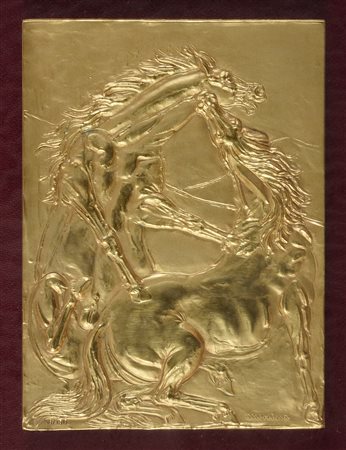 BASSORILIEVO STALLONI DI FRANCESCO MESSINA