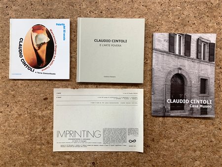 CLAUDIO CINTOLI - Lotto unico di 4 cataloghi