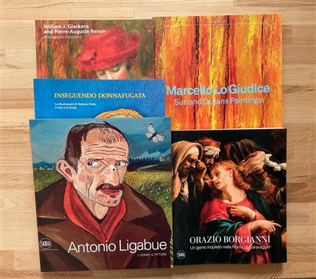 AUTORI VARI( LIGABUE, LO GIUDICE, RENOIR, VITALE ) - Lotto unico composto da 5 cataloghi