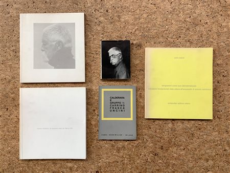 ANTONIO CALDERARA - Lotto unico di 5 cataloghi