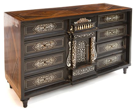 Stipo in ebano, Lombardia, XIX secolo