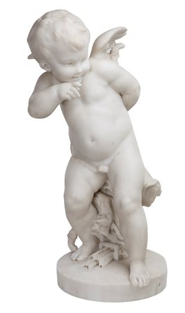 Scultura in marmo bianco