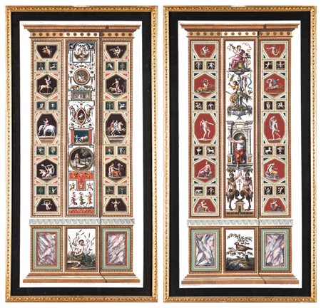 Giovanni Volpato (Bassano del Grappa, 1740 - Roma, 1803) Ornati delle logge di Raffaello in Vaticano