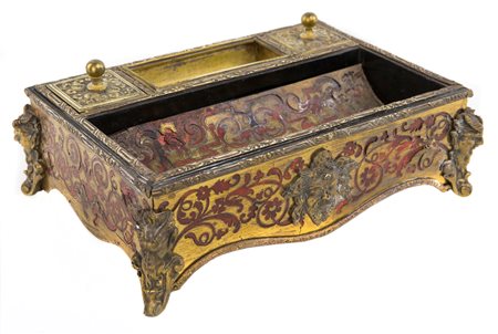 Servizio da scrittoio in tartaruga e bronzo, Francia, XIX secolo