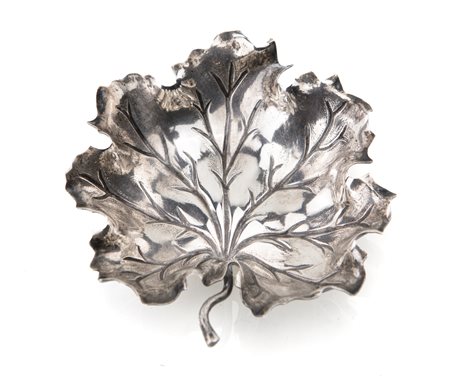 Gianmaria Buccellati, foglia di geranio in argento 925