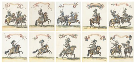 Dieci incisioni acquerellate, XIX secolo