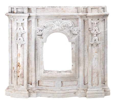 Edicola in marmo bianco, XIX secolo