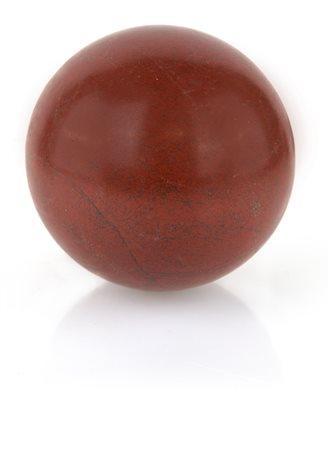 Sfera in marmo rosso antico