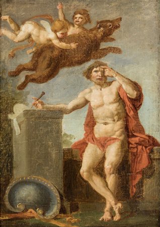 Gaetano Gandolfi (attribuito) (San Giovanni in Persiceto, 1734 - Bologna, 1802) La scelta di Ercole
