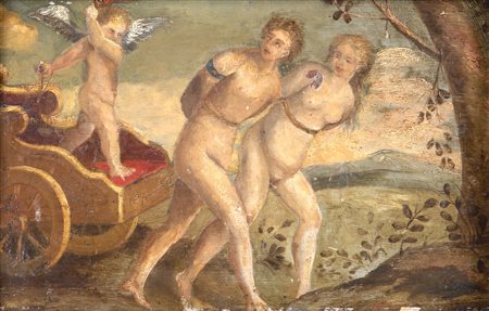 Scuola Romana del XVII secolo Cacciata dal Paradiso