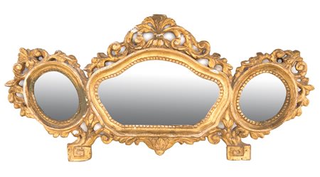 Cartagloria in legno dorato, XIX secolo