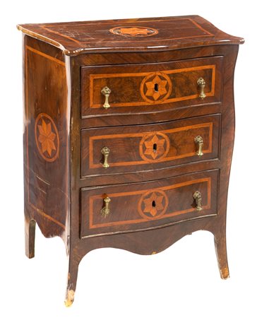 Comodino in noce, Napoli, XVIII secolo