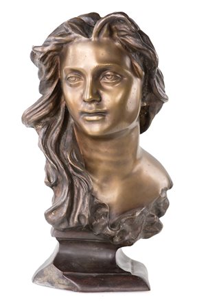 Vincenzo Gemito (Napoli, 1852 - Napoli, 1929) Nannina (Ritratto di Anna Gemito)