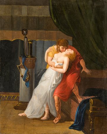 Andrea Appiani il Giovane (Milano, 1817 - Milano, 1865) Scena mitologica galante