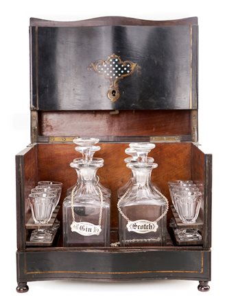 Tantalo in legno ebanizzato, XIX secolo