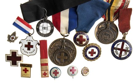 USA - LOTTO DI 14 MEDAGLIE DELLA CROCE ROSSA USA
