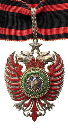 ALBANIA - ORDINE DI SKANDERBEG, INSEGNA DI COMMENDATORE
