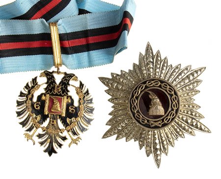 ALBANIA, REGNO D’ITALIA E DI ALBANIA - ORDINE DELLA BESA, SECONDO TIPO, 1940-44,SET DI GRANDUFFICIALE