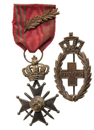 BELGIO - CROCE DI GUERRA E DISTINTIVO