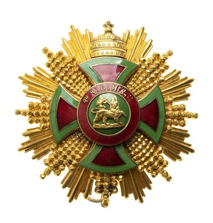 ETIOPIA - ORDINE DI MENELIK, PLACCA DI GRAN CROCE