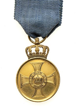 GERMANIA, ANTICHI STATI - ORDINE DELLA CORONA, MEDAGLIA D’ORO PRIMO TIPO 