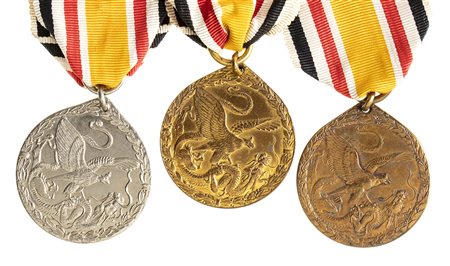 GERMANIA, ANTICHI STATI - TRE MEDAGLIE PER LA CAMPAGNA DI CINA