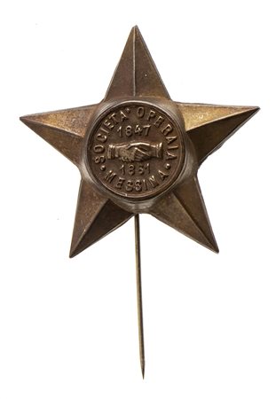 ITALIA, REGNO - DISTINTIVO DI SOCIETA' DI MUTUO SOCCORSO