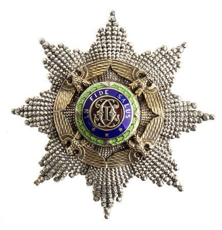 ROMANIA, REGNO - ORDINE DELLA STELLA , PLACCA DI GRAND UFFICIALE SECONDO TIPO