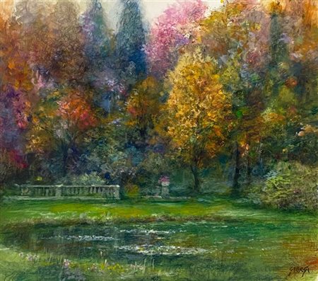 Giuseppe Giorgi “Il laghetto nel parco” 