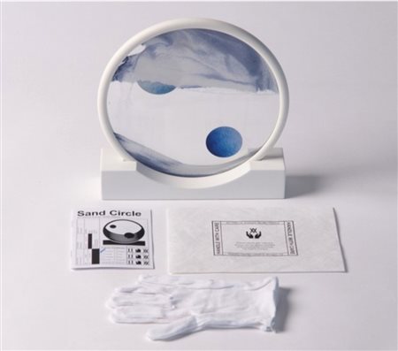 Daniel Arsham “Sand Circle Blue” 2017