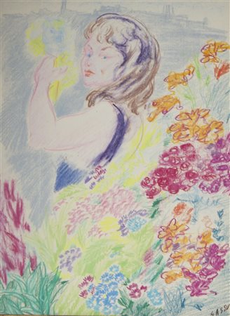 Aligi Sassu La giovinetta 1981