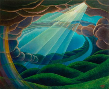 Gerardo Dottori Lago Umbro Anni '30