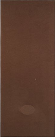 Turi Simeti Superficie marrone con un ovale 1980