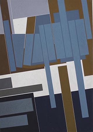 Gualtiero Nativi Modulato azzurro 1980