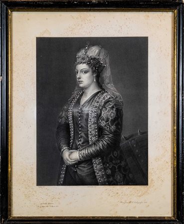 Filippo Livy (1817 - 1894), Ritratto di Caterina Cornaro