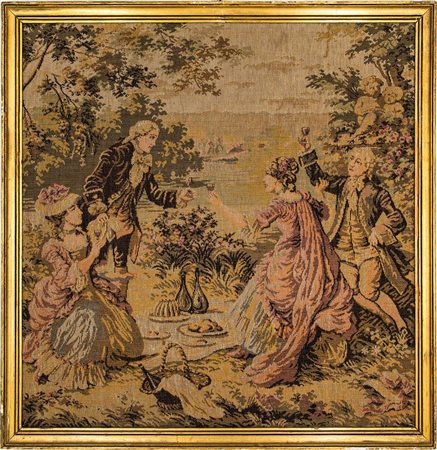 Coppia di arazzi in stile Rococò